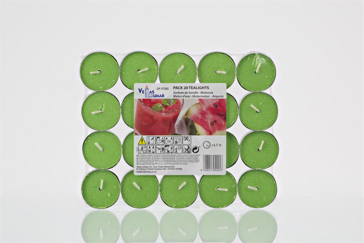 Pacco 20 Tealights Sorbetto di anguria
