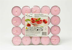 Pacco 20 Tealight Fragole con panna