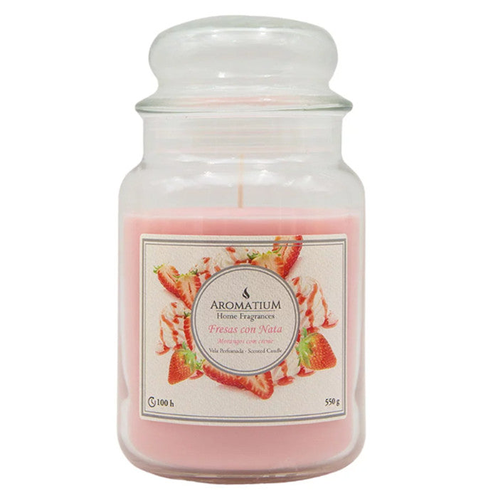 Candela prof. in vetro 500 gr. Fresca Con Nata