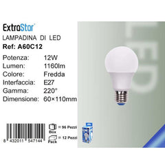 LAMPADINA LED E27 12W 1160LM 6500K QTA/96