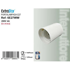 PORTALAMPADA IN TERMOPLASTICA E27 BIANCO