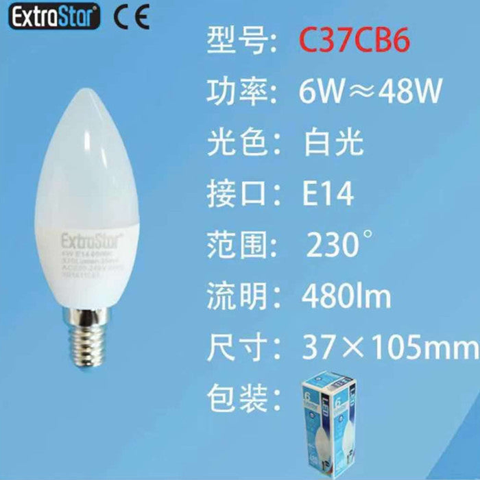 LAMPADINA LED E14 6W 480LM LUCE FREDDA