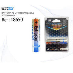 PILA RICARICABILE LITIO 18650 3,7V 2600MAH