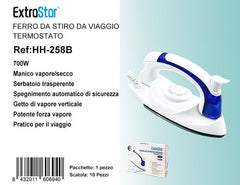 FERRO DA STIRO A VAPORE DA VIAGGIO 700W QTA/024