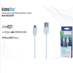 CAVO USB AM-MICRO USB 1.5M QTA/144