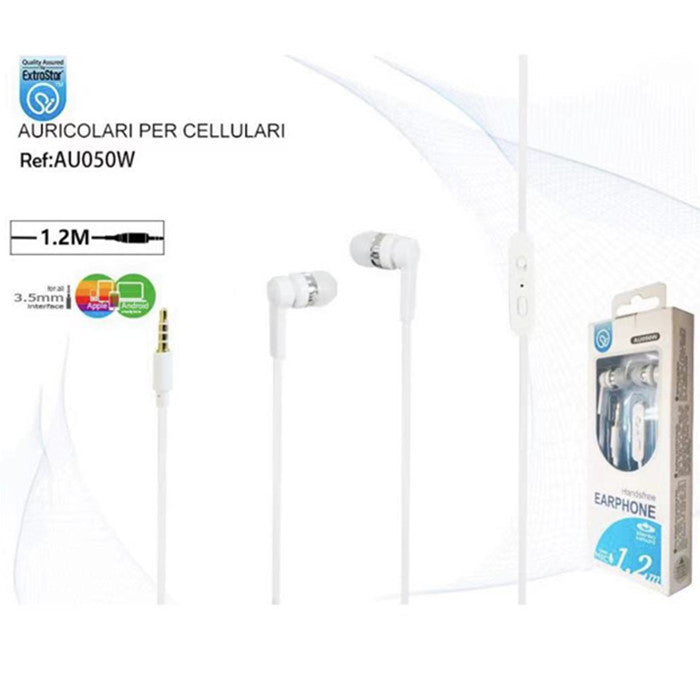 AURICOLARI PER CELLULARI BIANCO