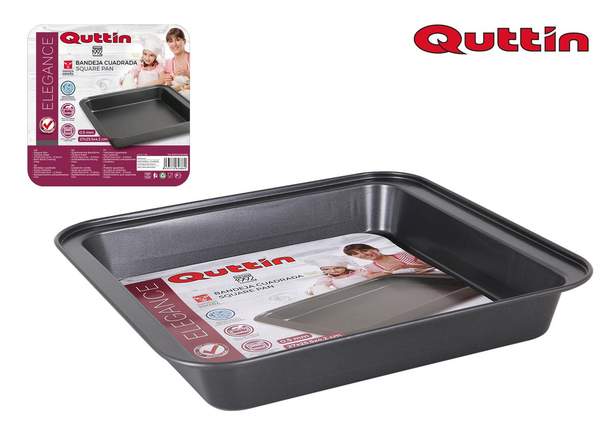 TEGLIA QUADRATA 27X25.5X4.2CM/0.5MM QUTTIN