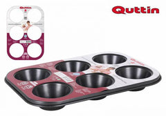 TEGLIA 6 MUFFINS 26.5X18.5X3CM/0.5M QUTTIN