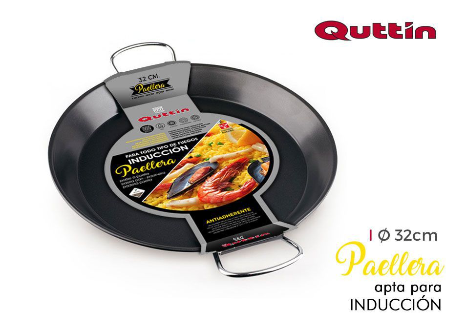 PADELLA PER PAELLA 32CM INDUZ. QUTTIN