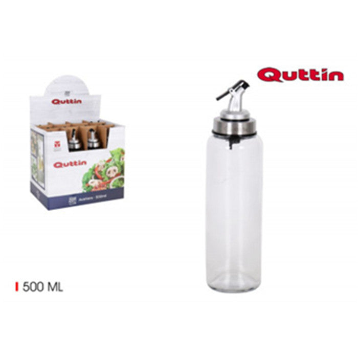 OLIERA VETRO 500ML C/TAPPO QUTTIN