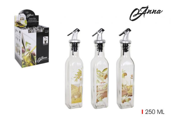 OLIERA VETRO 250ML C/TAPPO ANNA