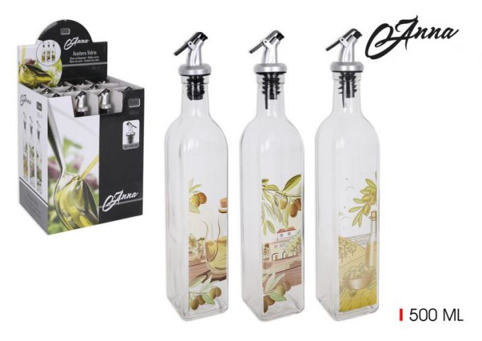 OLIERA VETRO 500ML C/TAPPO ANNA