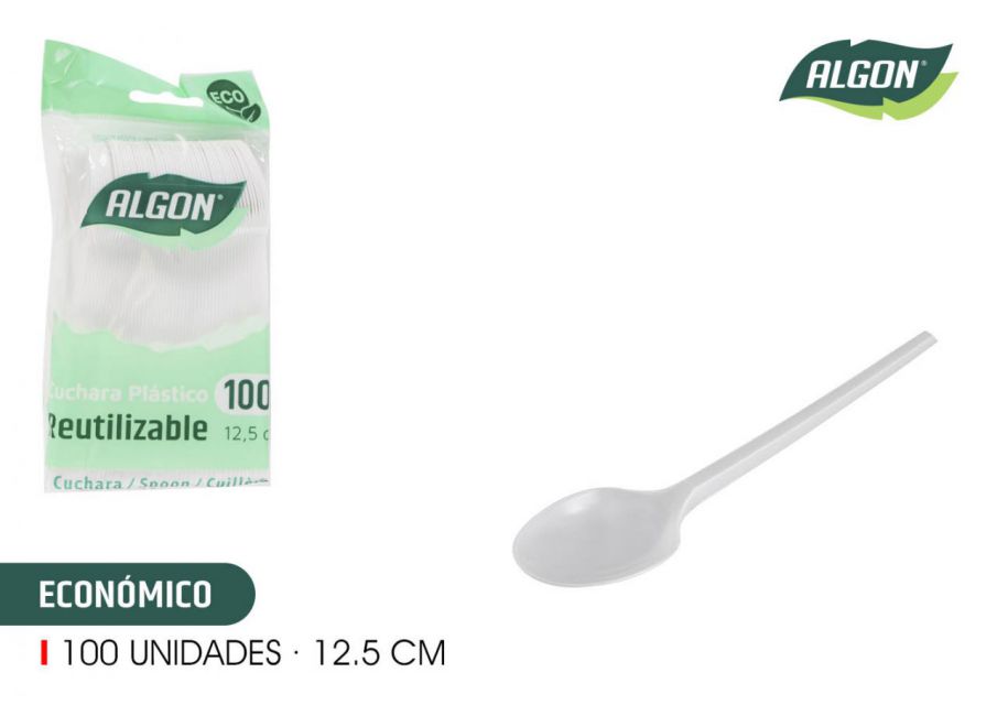 CUCCHIAINO RIUTILIZZABILE DESSERT-CAFFÈ 100PZ