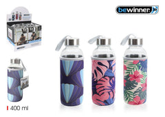 BORRACCIA IN VETRO CON COPERCHIO 400ML  BEWINNER