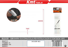 COLLA PER PISTOLA CALDA 0.7CM*20CM 10PZ
