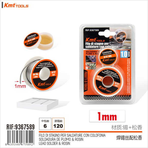 FILO DI STAGNO PER SALDATURE CON COLOFONIA 1MM