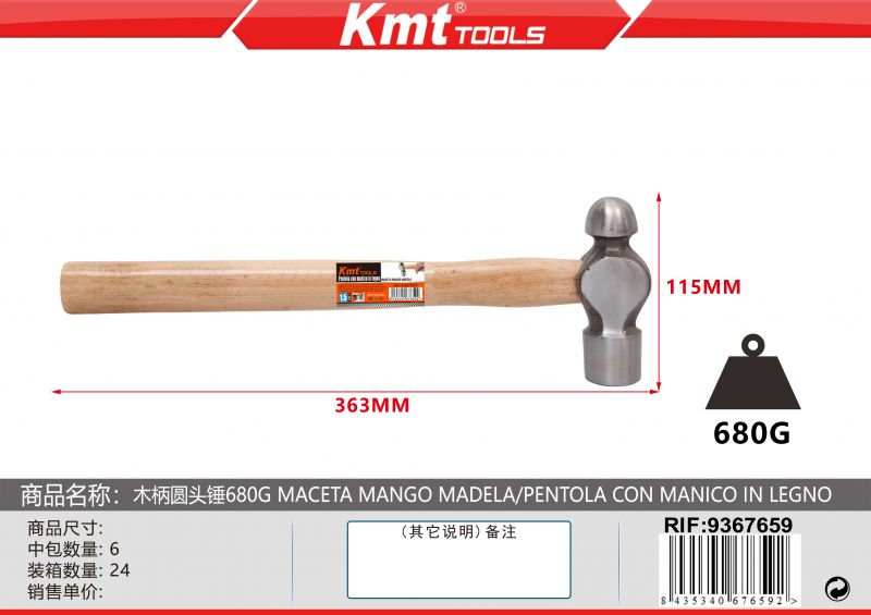 MARTELLI CON TESTA TONDA 1.5LB