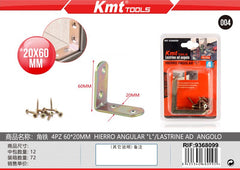 FERRO ANGOLAREL 4PZ 60*20MM 8308076