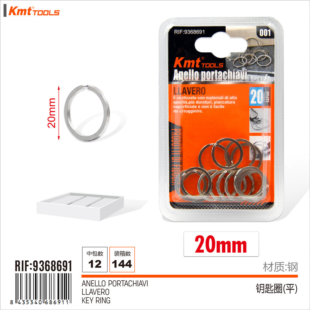 ANELLO PORTACHIAVI 20MM 15PCS