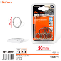 ANELLO PORTACHIAVI 20MM 15PCS