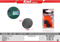 MAGNETE(TONDA) 3*25MM 3*25MM 8PZ