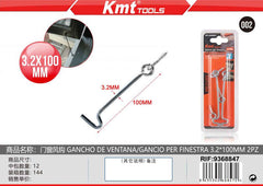 GANCIO PER FINESTRA 4*100MM 2PZ