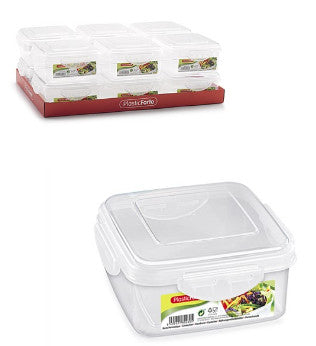 Contenitore ermetico per frigo quadrat. 600ML