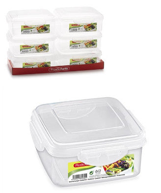 Contenitore ermetico per frigo quadrato click 1000 ml