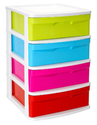 Cassettiera 4 cassetti Sena BIANCOLORE