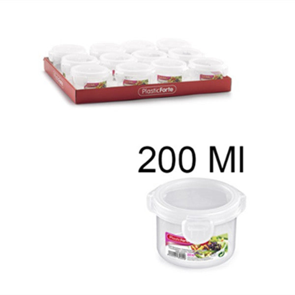 Contenitore ermetico per frigo rotondo 200ml