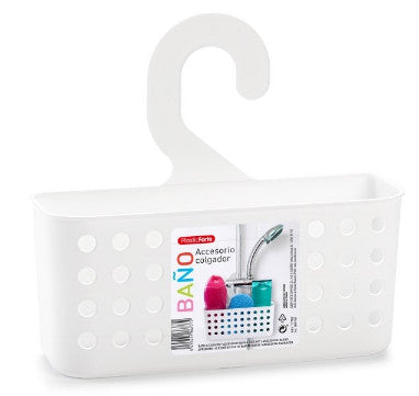 accessorio bagno con gancio BIANCO