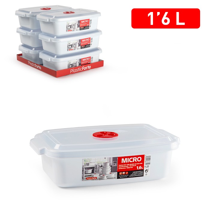 Casseruola microonde 1,6 L rettangolare