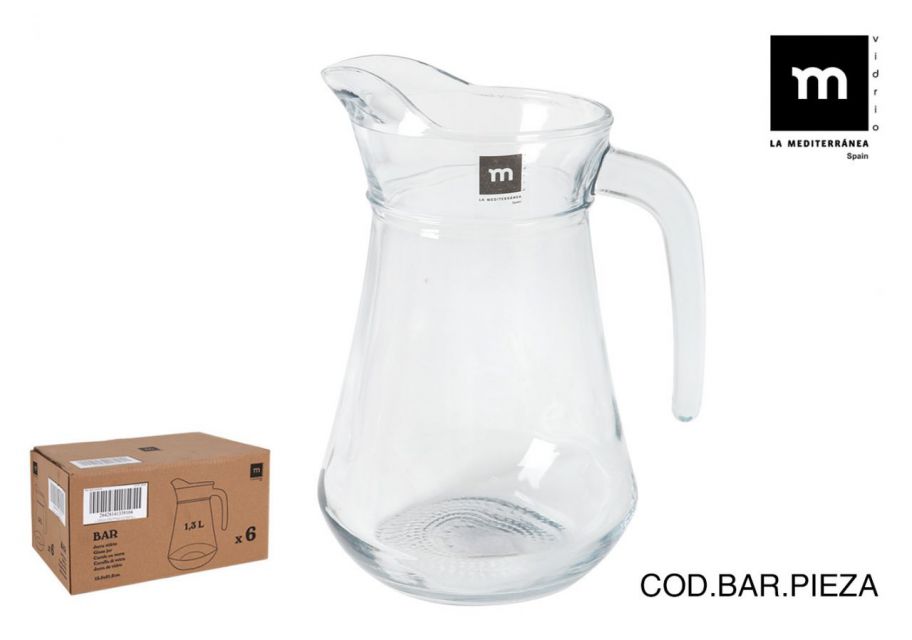 CARAFFA VETRO "BAR" 1300cc