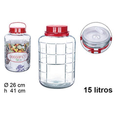 BARATTOLO DI VETRO 15L
