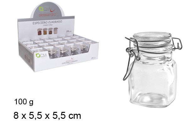 VASETTO VETRO PER SPEZIE 100GR