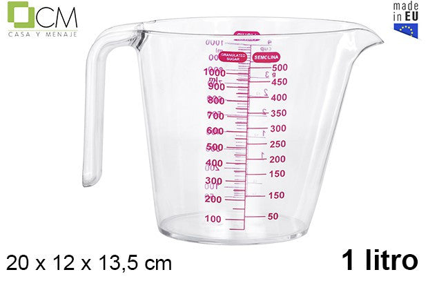 CARAFFA PLASTICA 1000ML