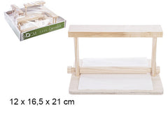 PORTATOVAGLIOLI ALTO IN LEGNO NAT.