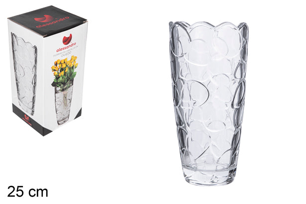 VASO DI VETRO OVIEDO 25CM