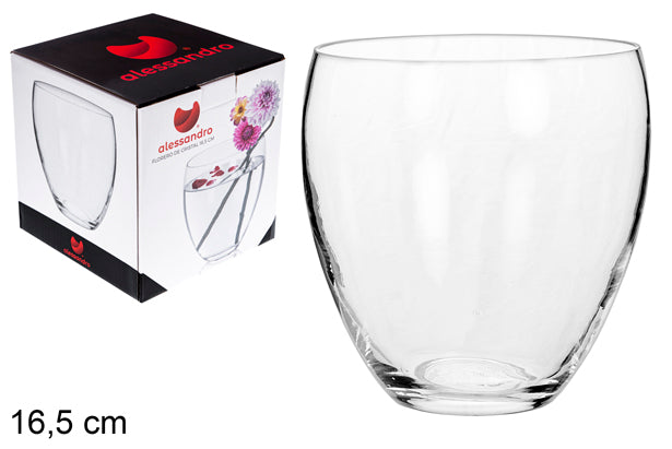 VASO DI VETRO 16,5CM