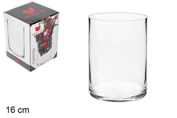 VASO DI VETRO 16CM