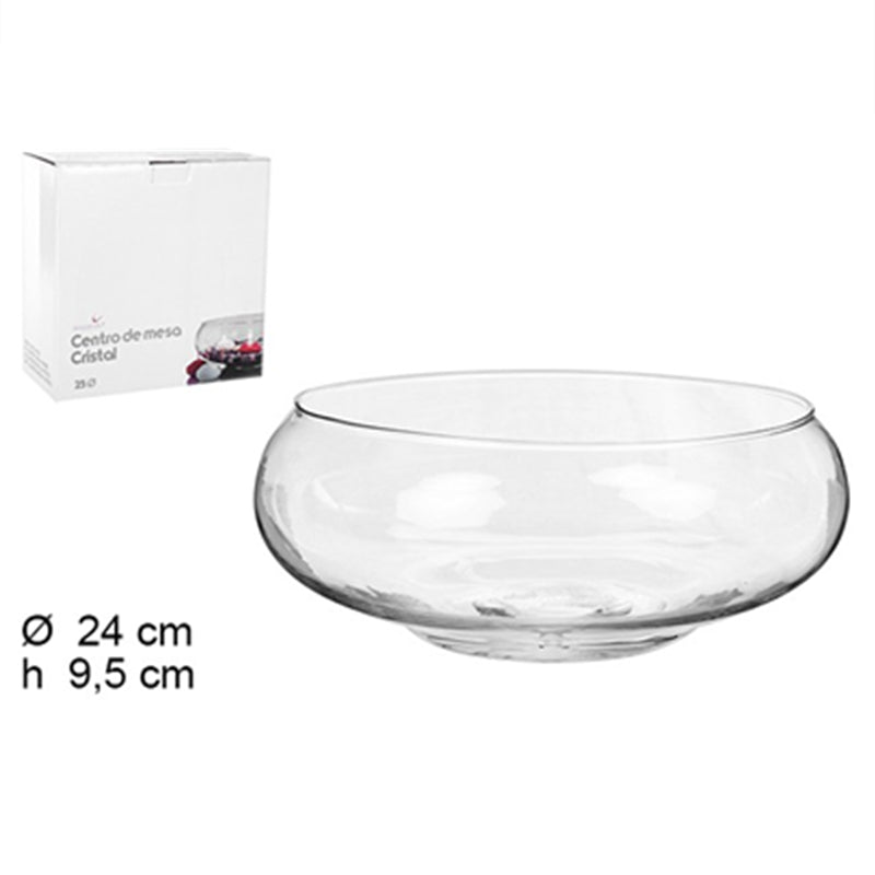 CENTROTAVOLA VETRO 25CM