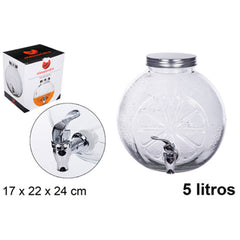 DISTRIBUTORE D*ACQUA IN VETRO C/RUBENETTO 5LT