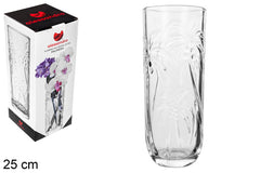 VASO DI VETRO PALMA 25CM
