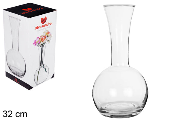 VASO DI VETRO DAHILA 32CM