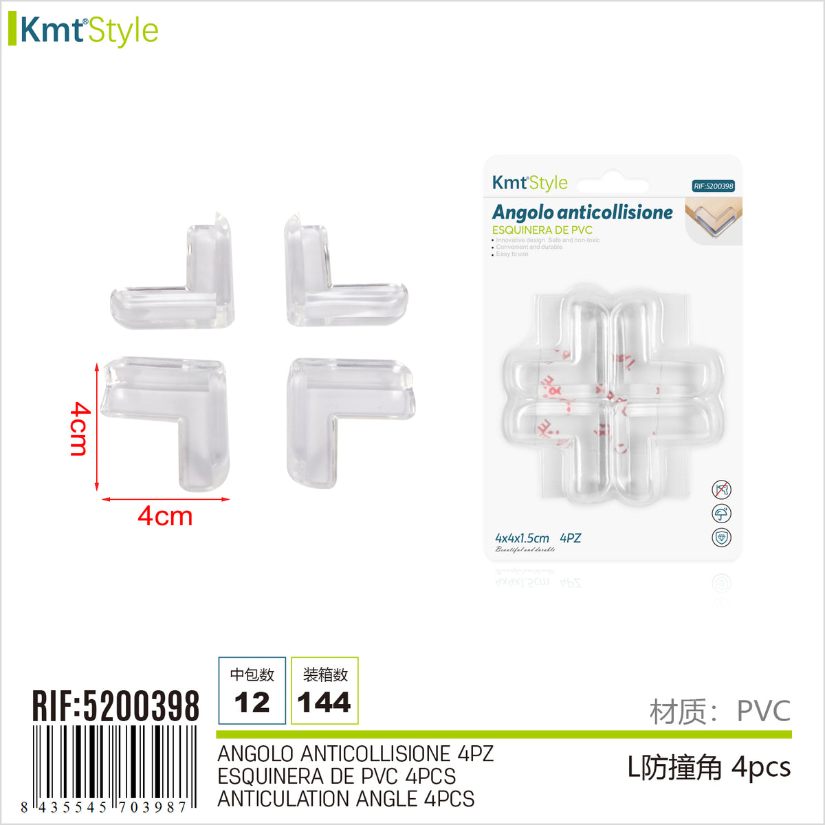 ANGOLO ANTICOLLISIONE 4PCS
