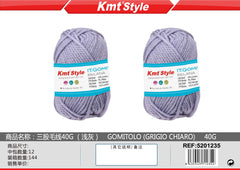 GOMITOLO 40G GRIGIO CHIARO
