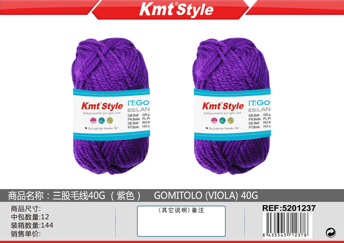 GOMITOLO 40G VIOLA