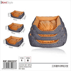 CUCCIA SET 3PCS 52*40*19CM46*34*18CM40*29*16CM
