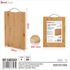 TAGLIERE RETTANGOLARE BAMBOO 38*28*1.8CM