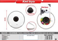 COPERCHIO IN VETRO 18CM